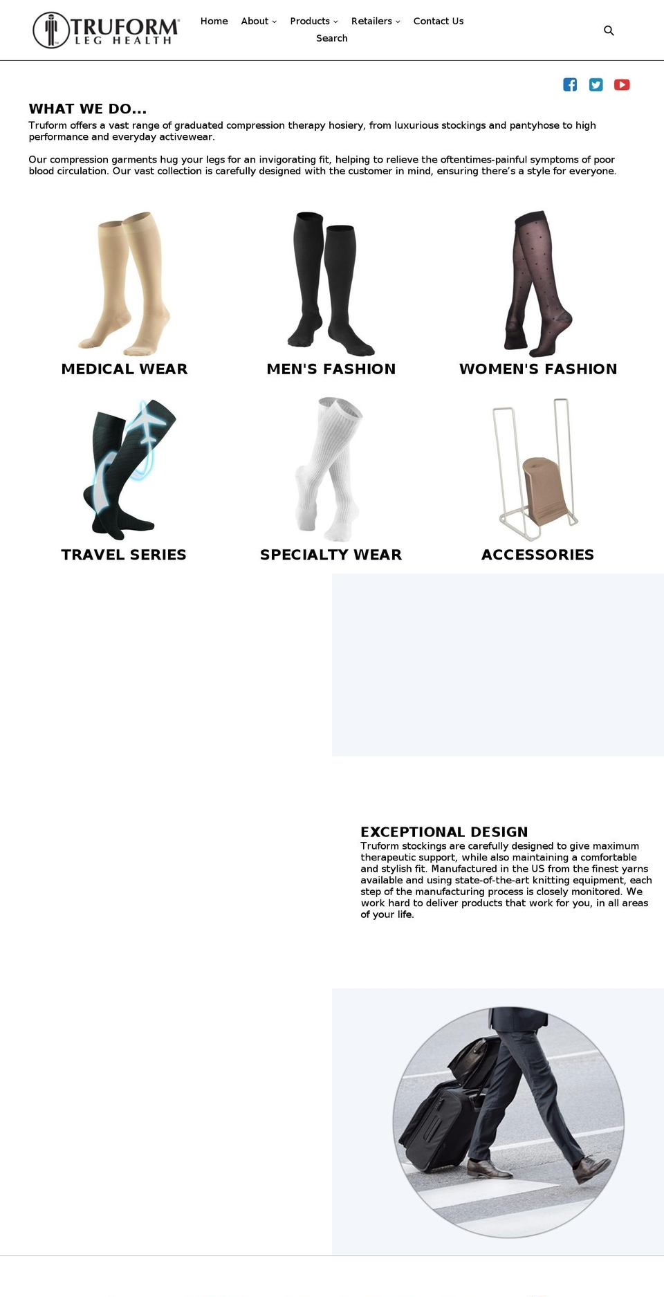 truformhosiery.ca shopify website screenshot