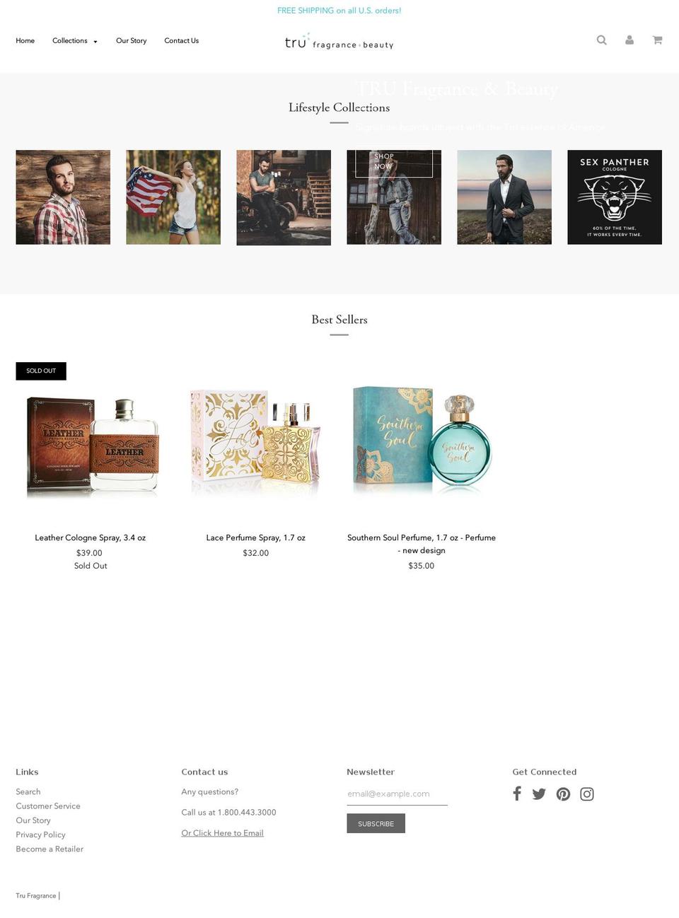 trufragrancesucks.com — Shopify storefront screenshot