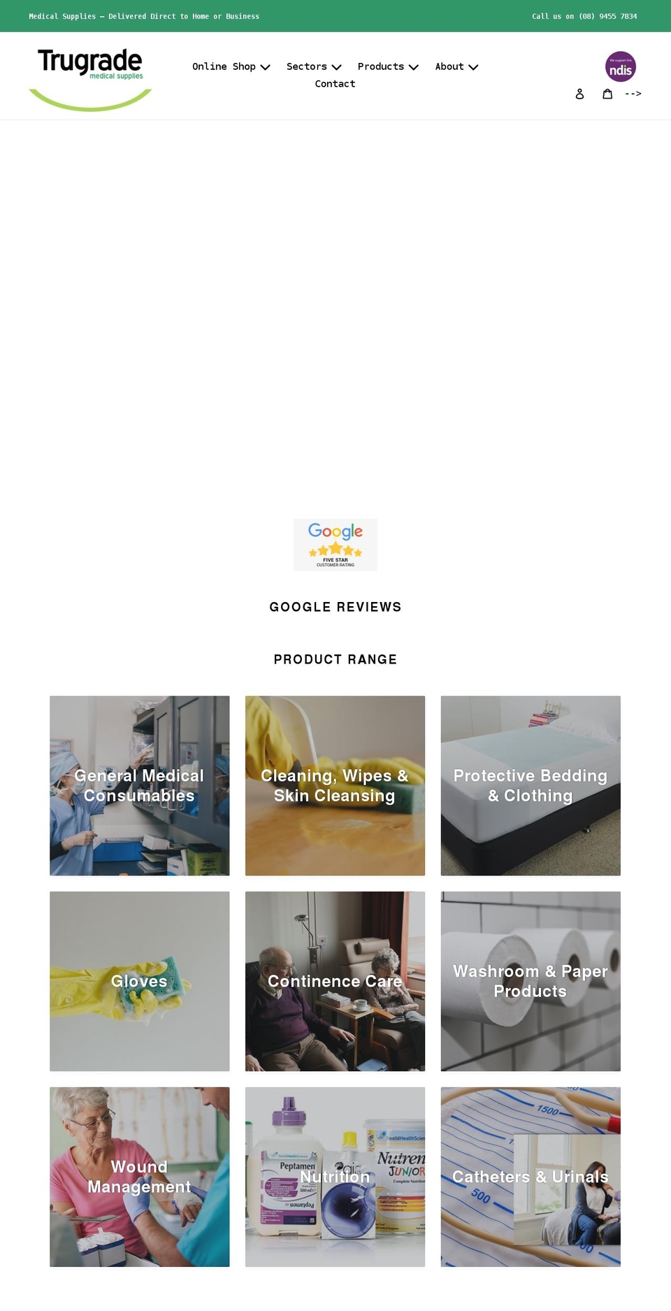 trugrademedical.com.au shopify website screenshot