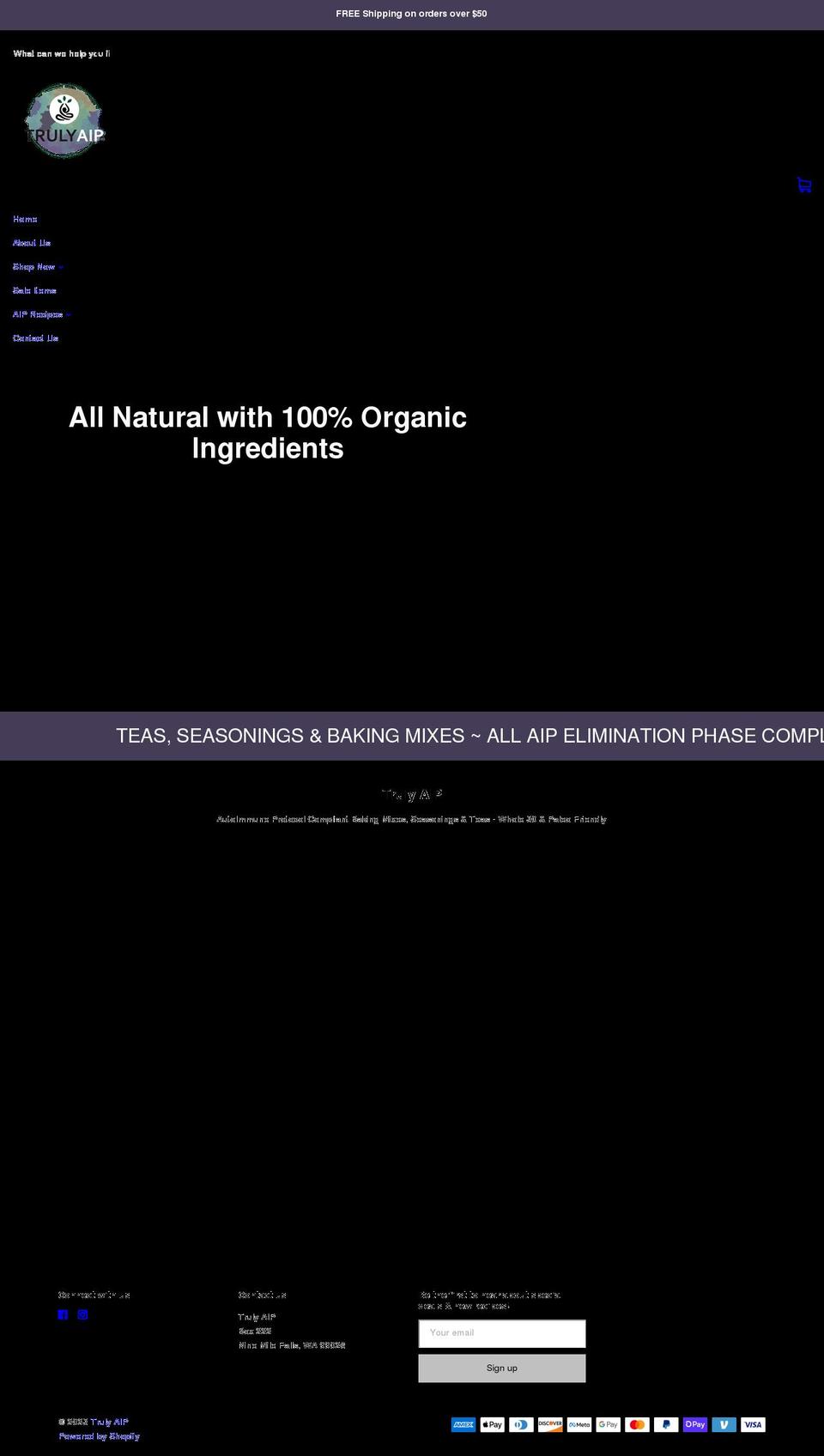 trulyaip.com shopify website screenshot