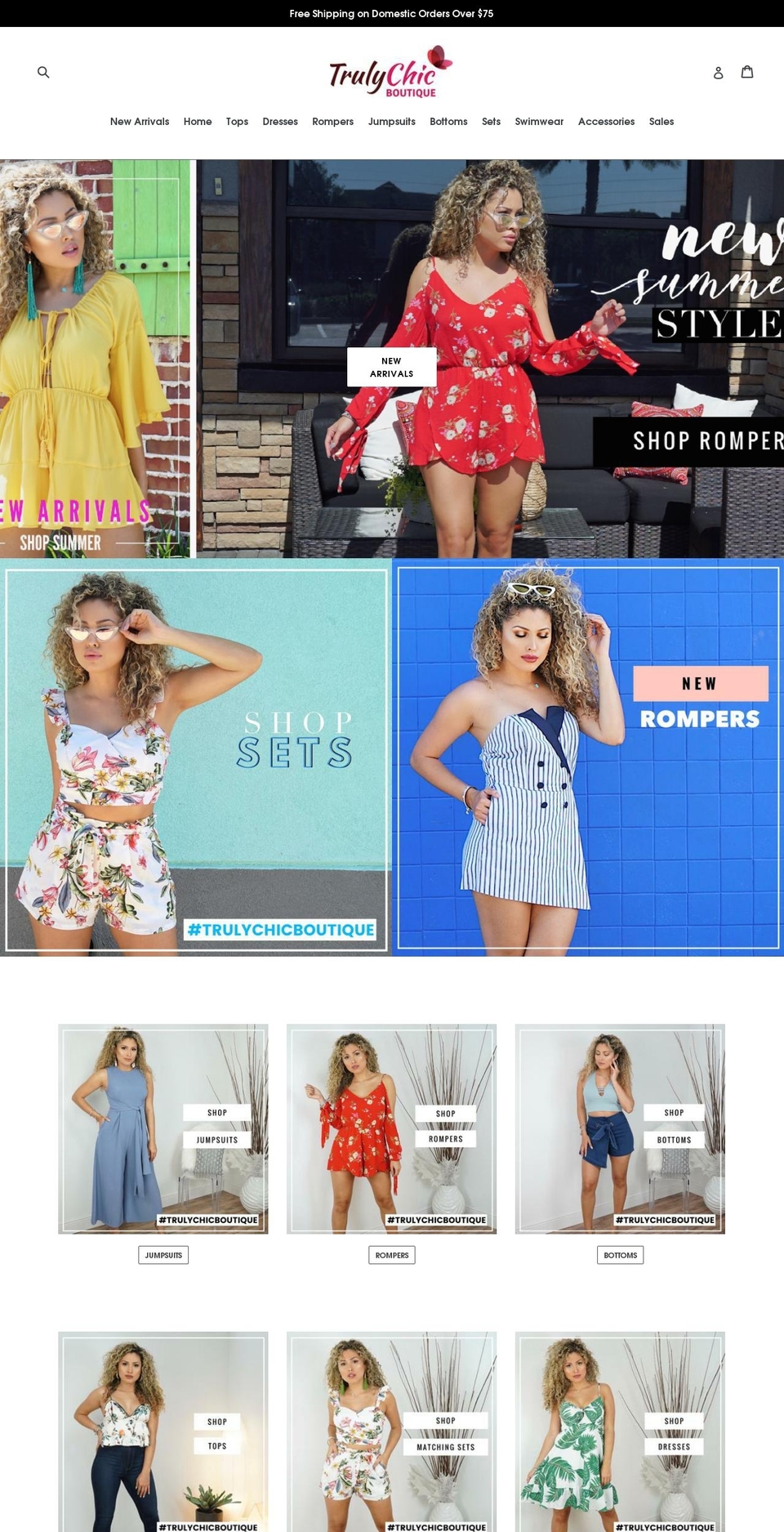 trulychicboutique.com — Shopify storefront screenshot