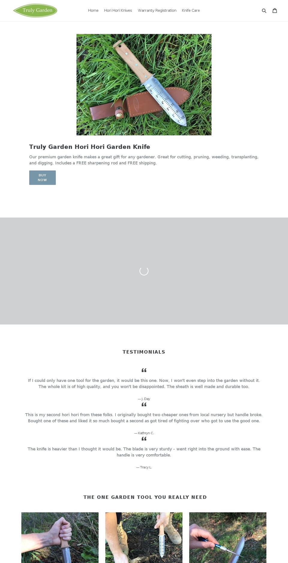 trulygarden.com shopify website screenshot
