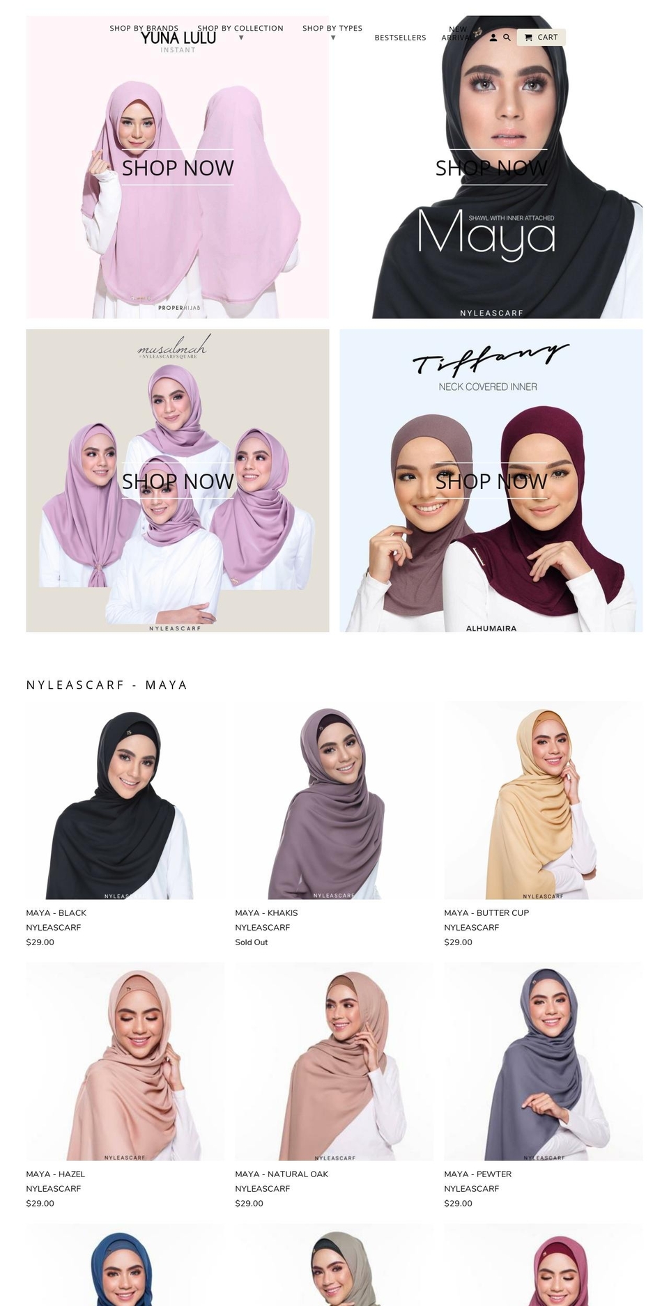 trulymuslimah.co shopify website screenshot