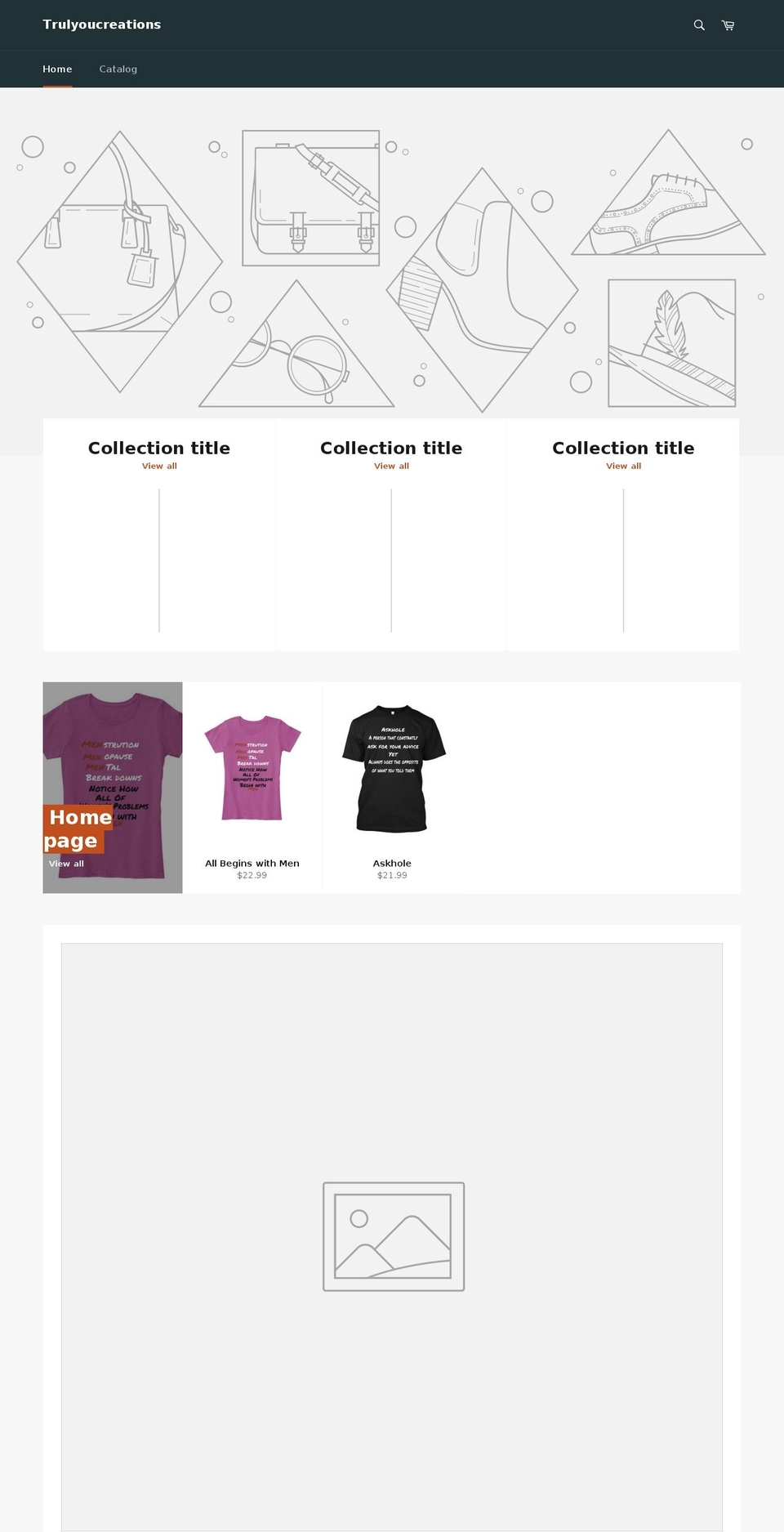 trulyoucreations.com — Shopify storefront screenshot
