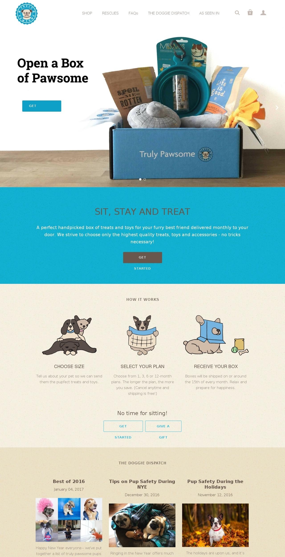 trulypawsome.com shopify website screenshot