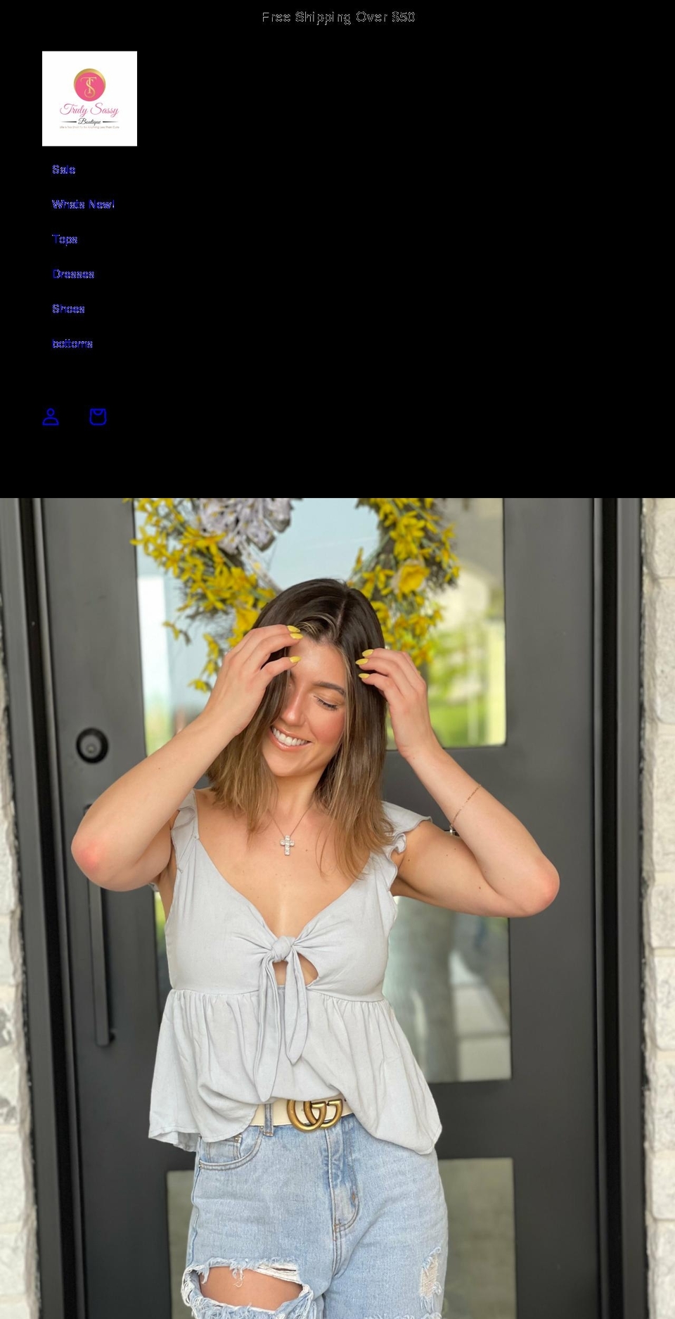 trulysassyboutique.com shopify website screenshot