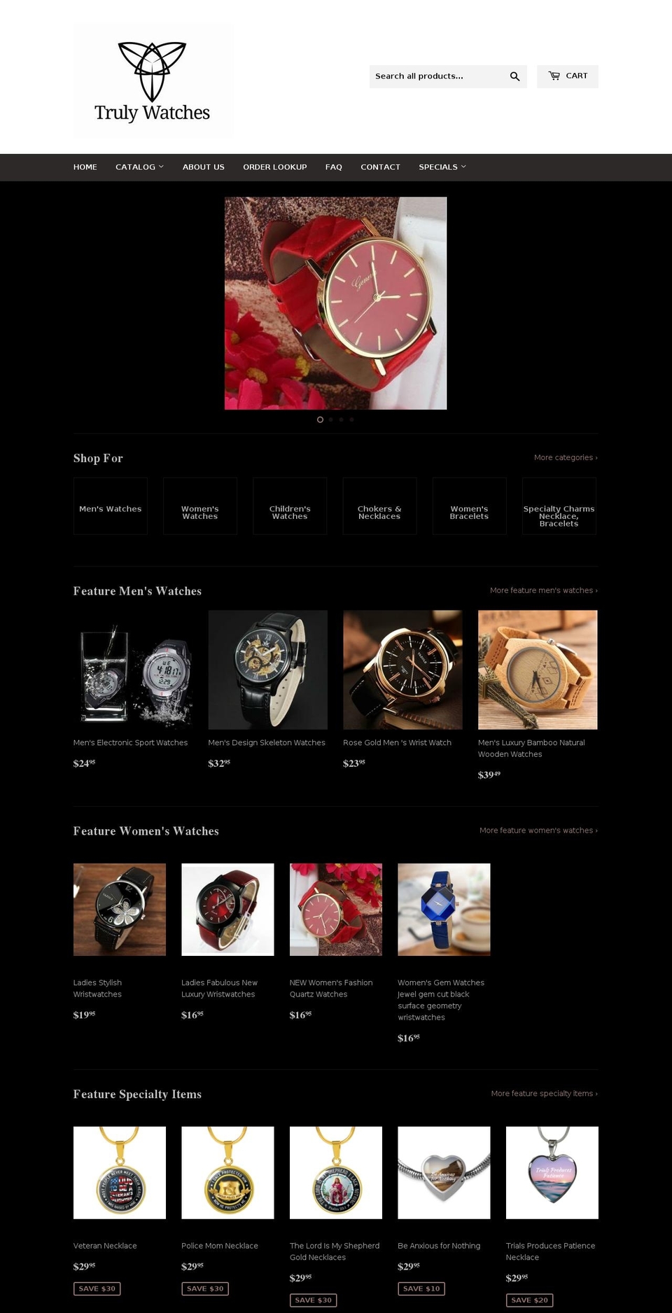 trulywatches.com shopify website screenshot
