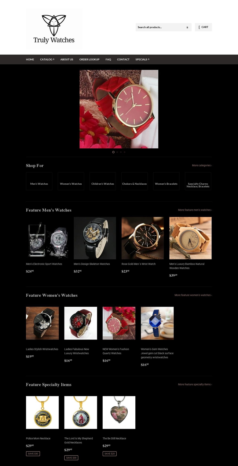 trulywatches.net shopify website screenshot