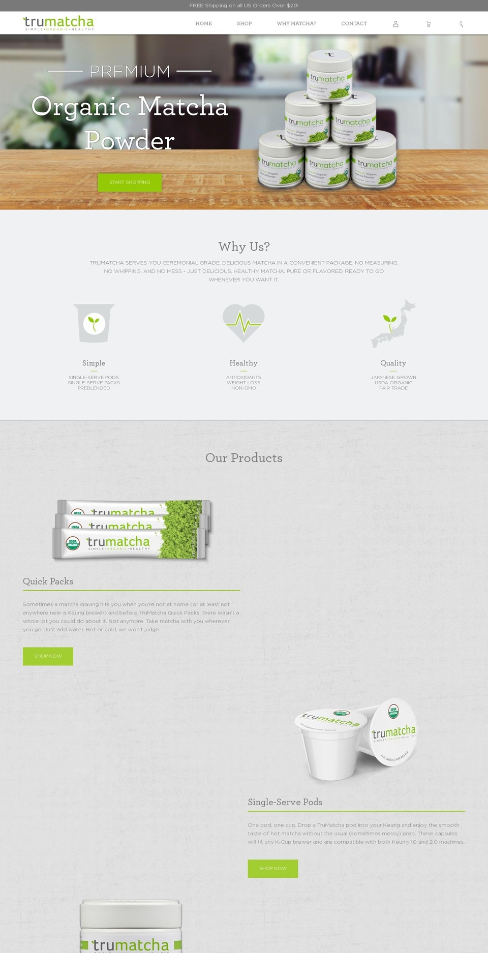 trumatchatea.com shopify website screenshot