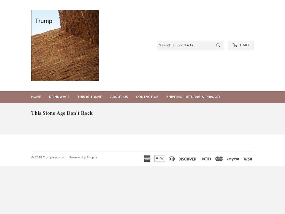 trumpaleo.com — Shopify storefront screenshot