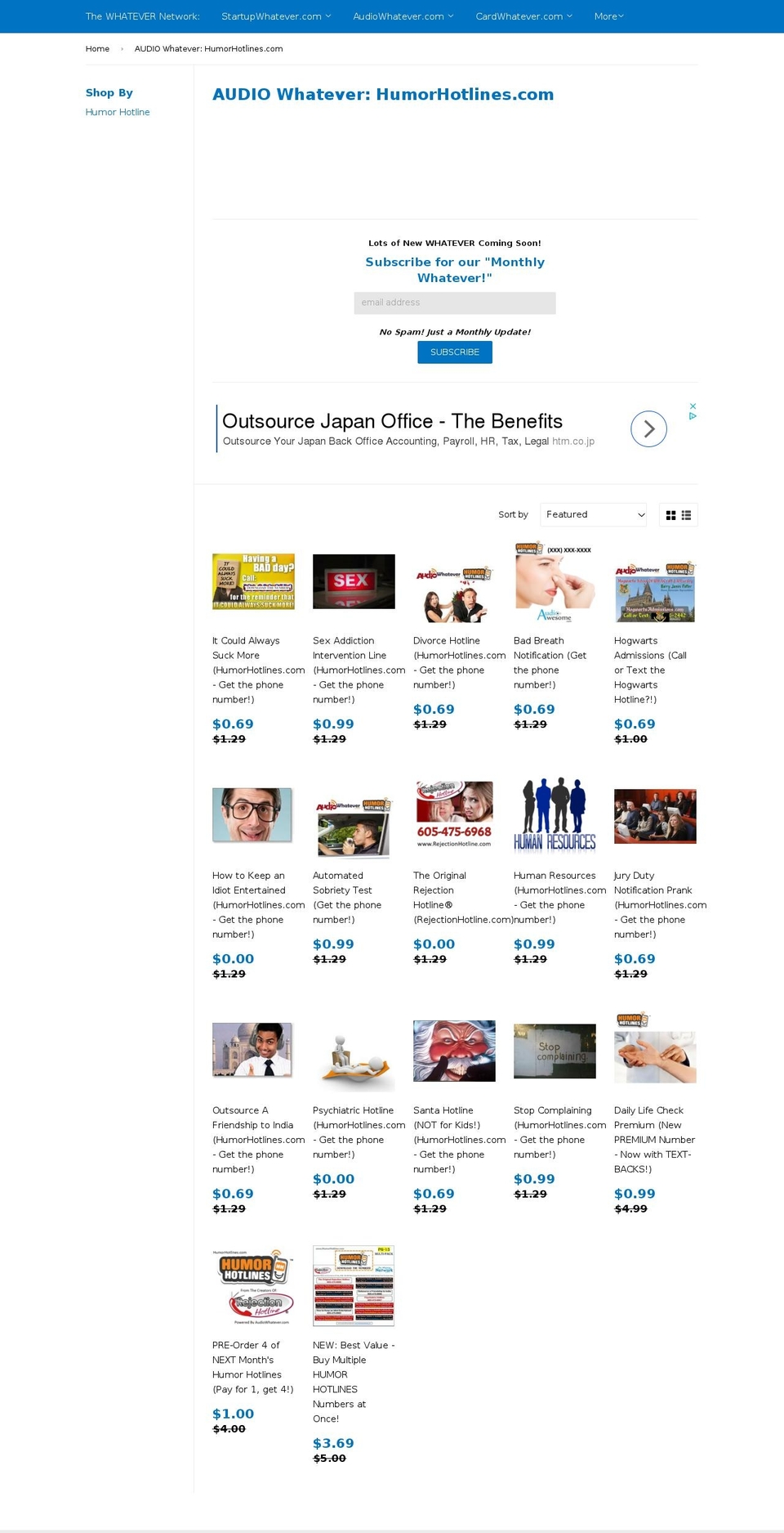trumphotline.com shopify website screenshot