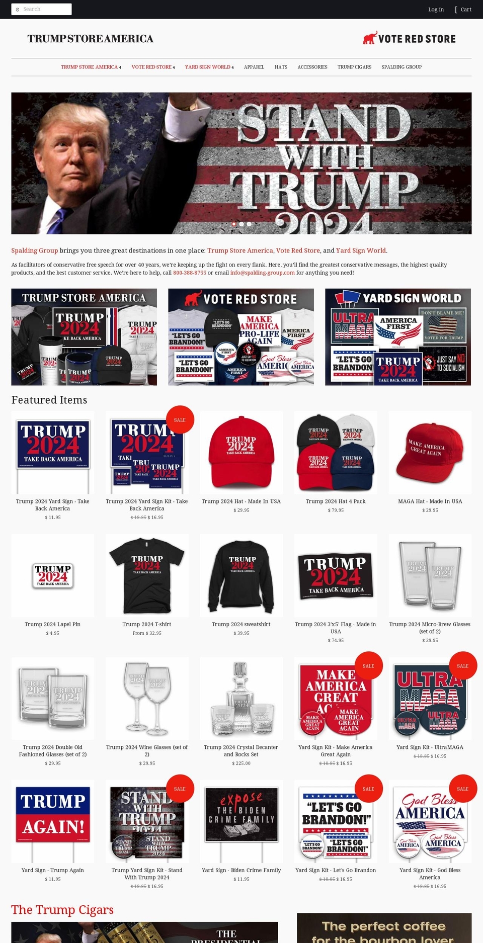 NewTryQB- Trump Main csp v Shopify theme site example trumpstore2020.com