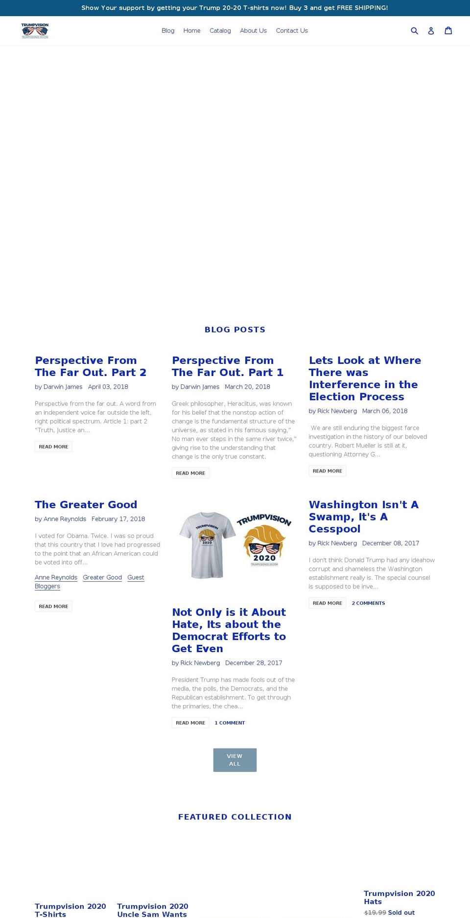 trumpvision20-20.com — Shopify storefront screenshot