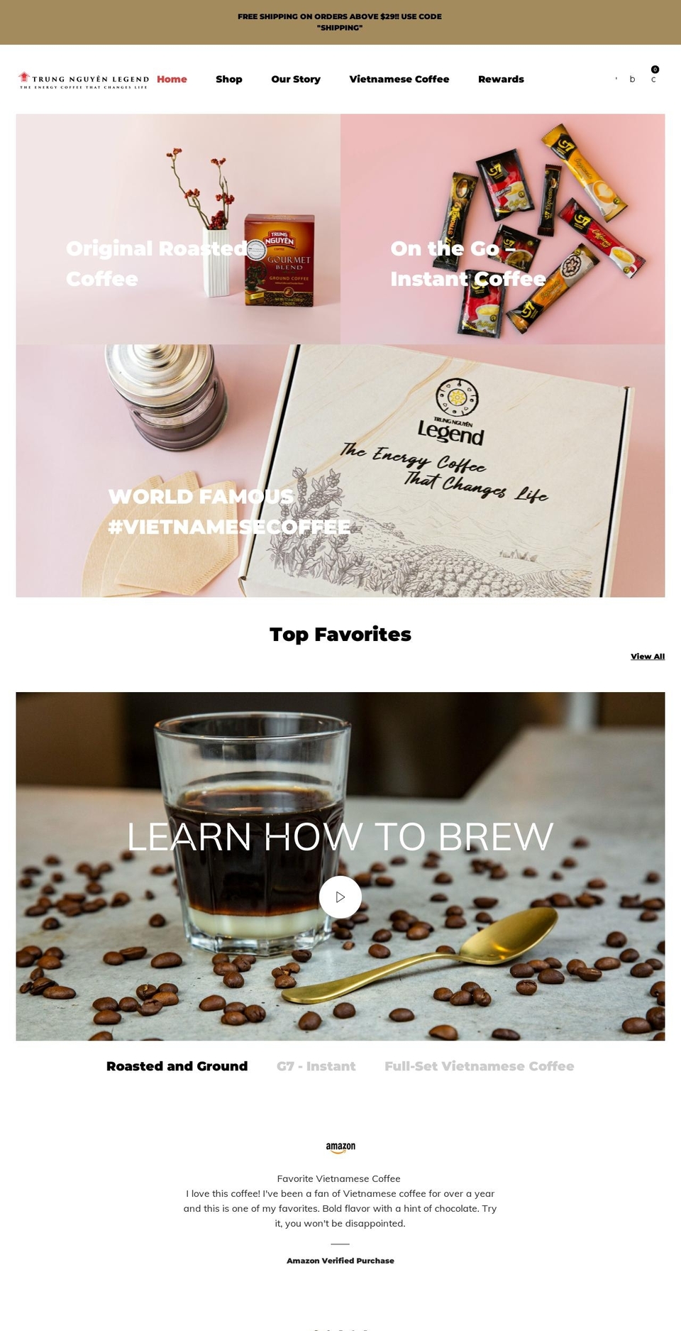 trungnguyenus.com shopify website screenshot