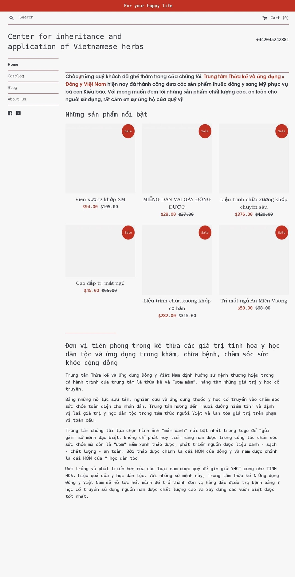 trungtamungdungdongyvietnam.com shopify website screenshot