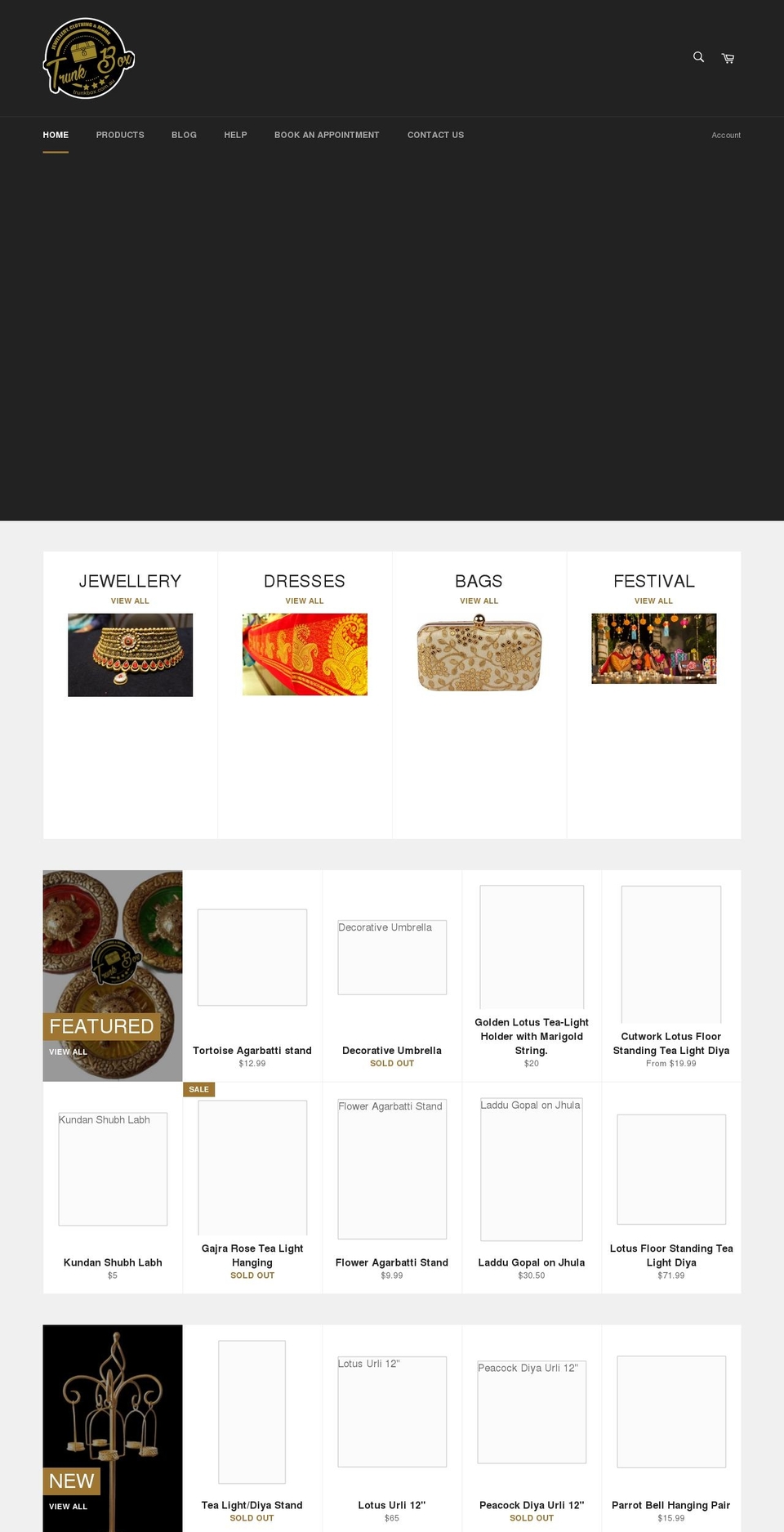 trunkbox.com.au shopify website screenshot