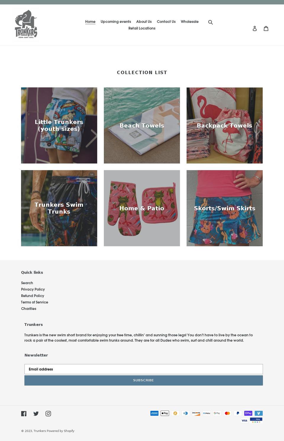 trunkers.com shopify website screenshot