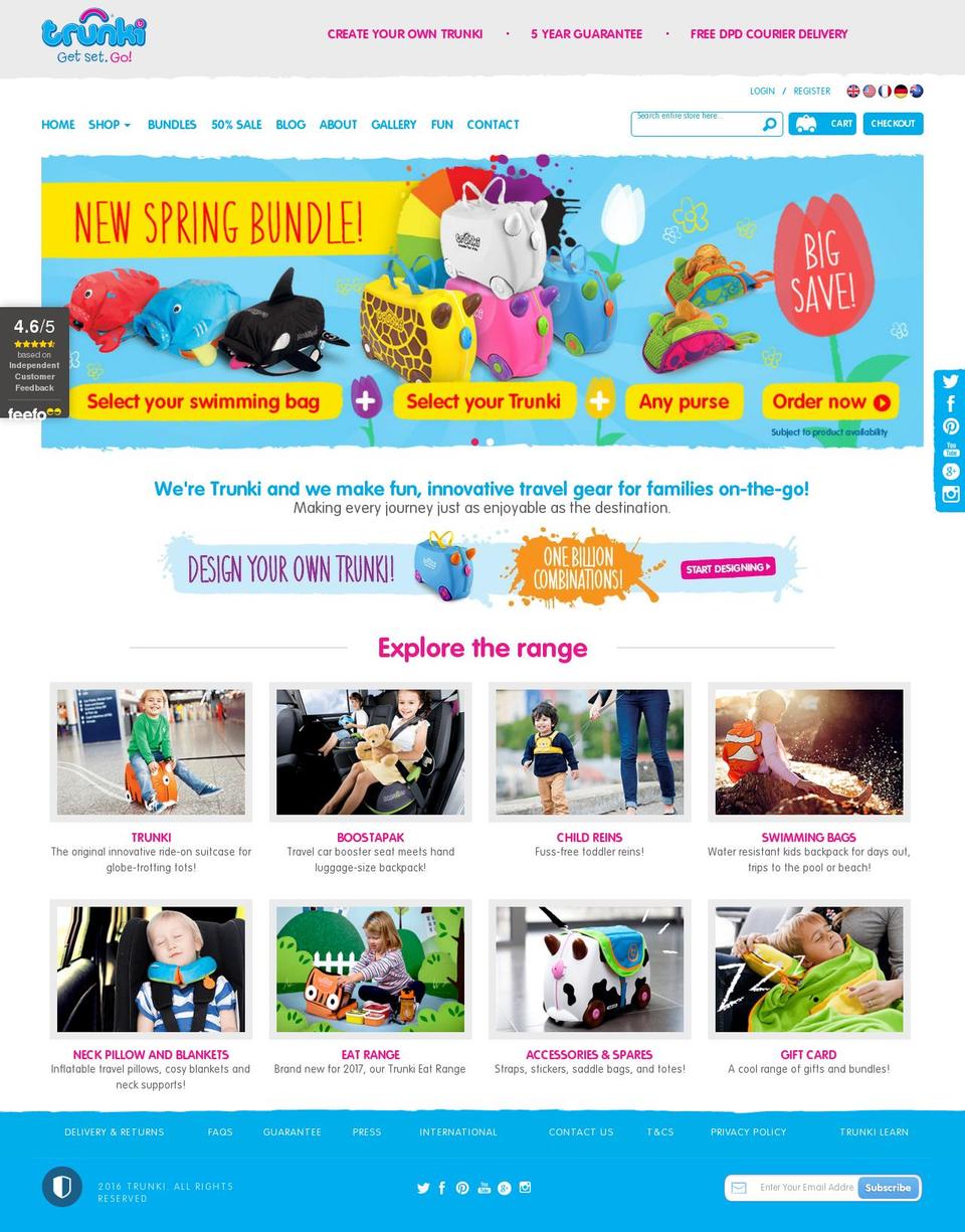 Lucent Innovation 1.2 Shopify theme site example trunki.in