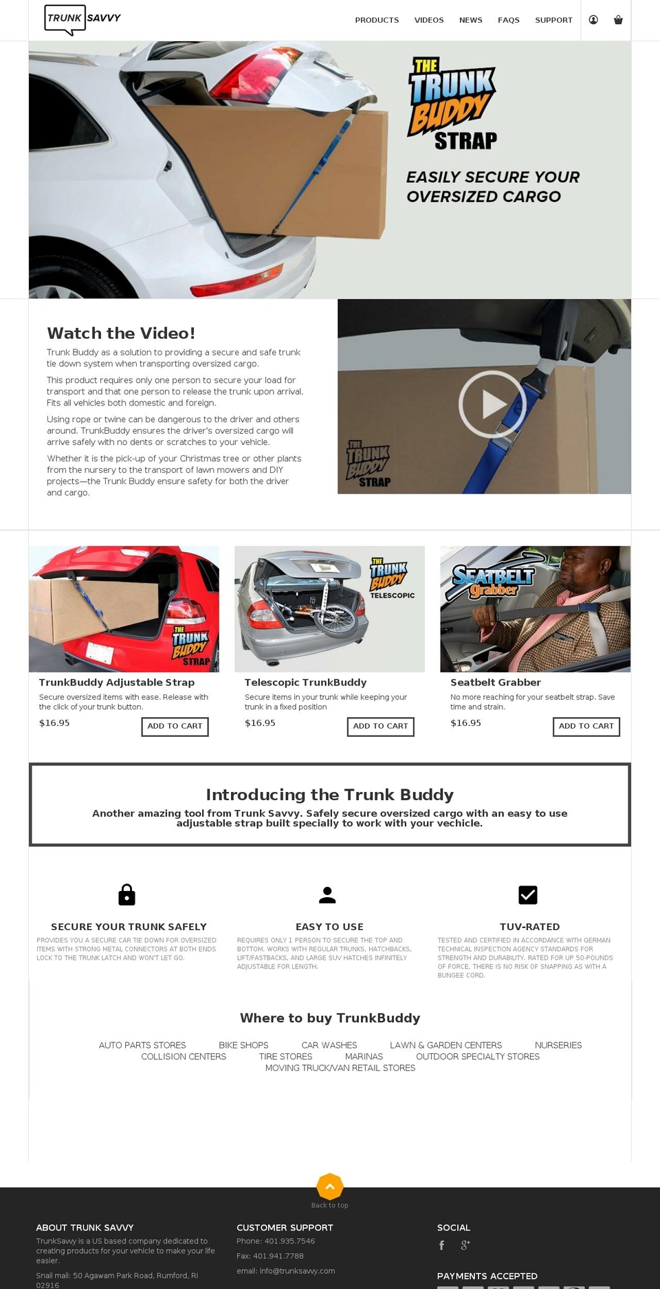 index3 Shopify theme site example trunksavvy.com