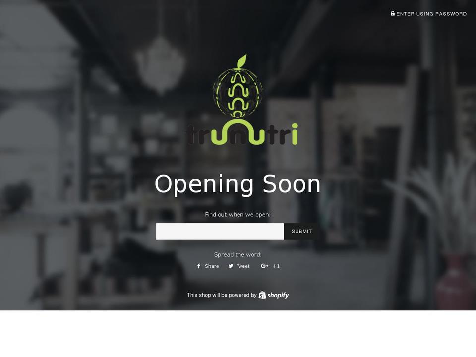 trunutri.com shopify website screenshot