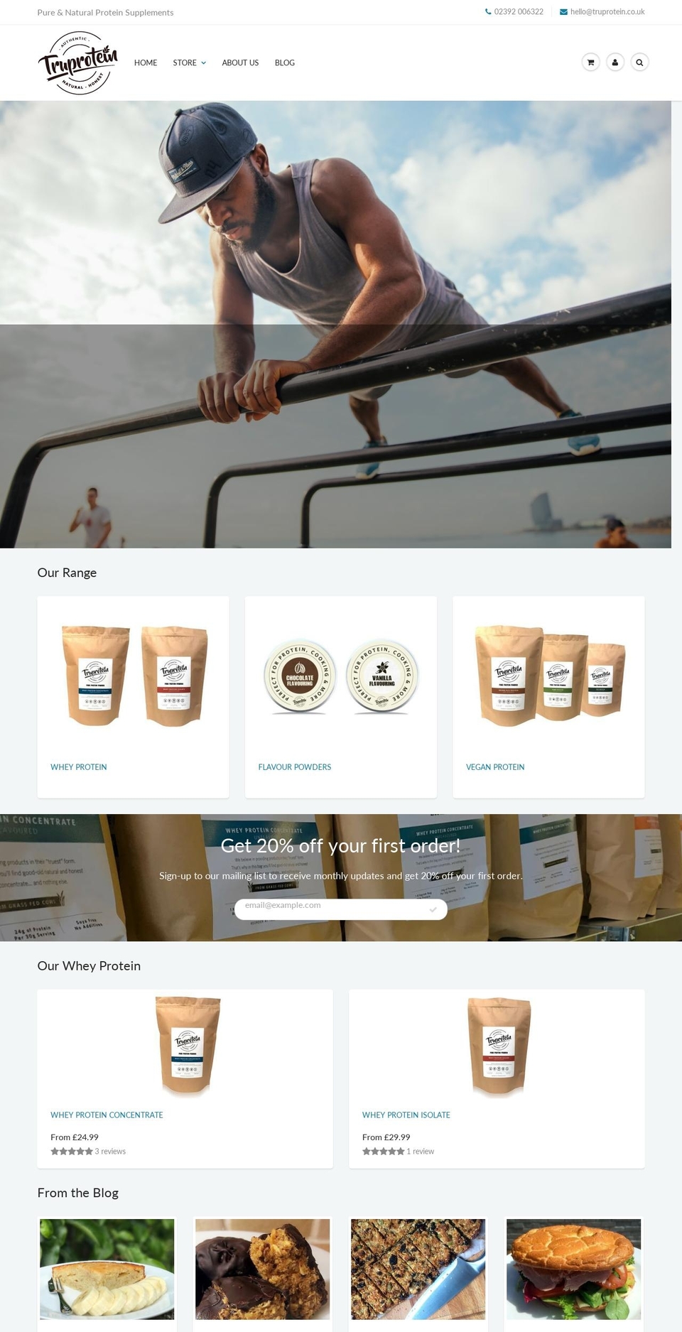 truprotein.co.uk shopify website screenshot