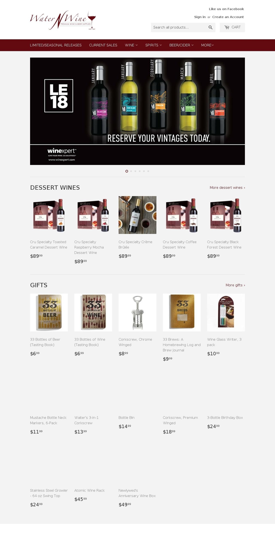truro.wine shopify website screenshot