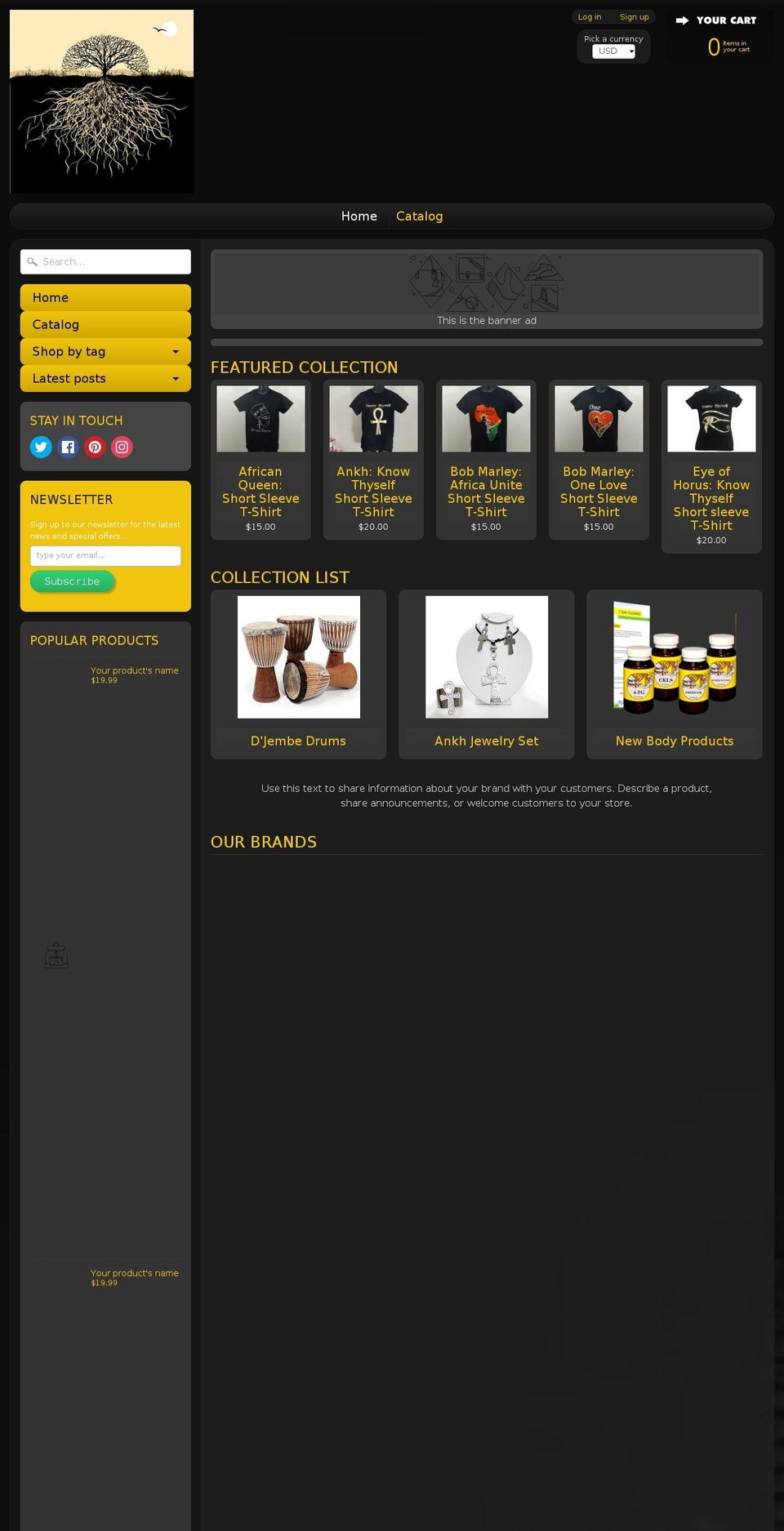 trurootz.com shopify website screenshot