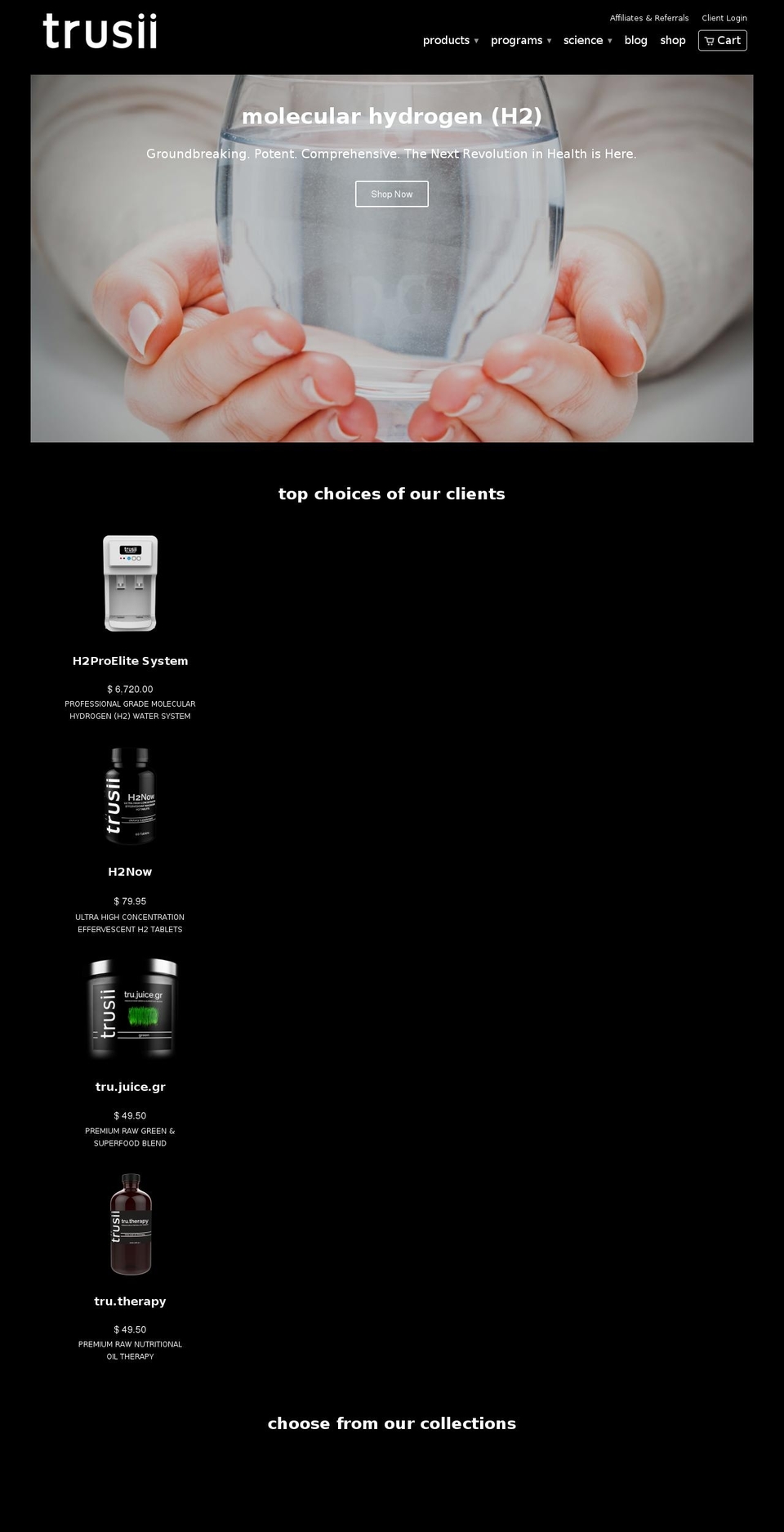 trusii.org shopify website screenshot