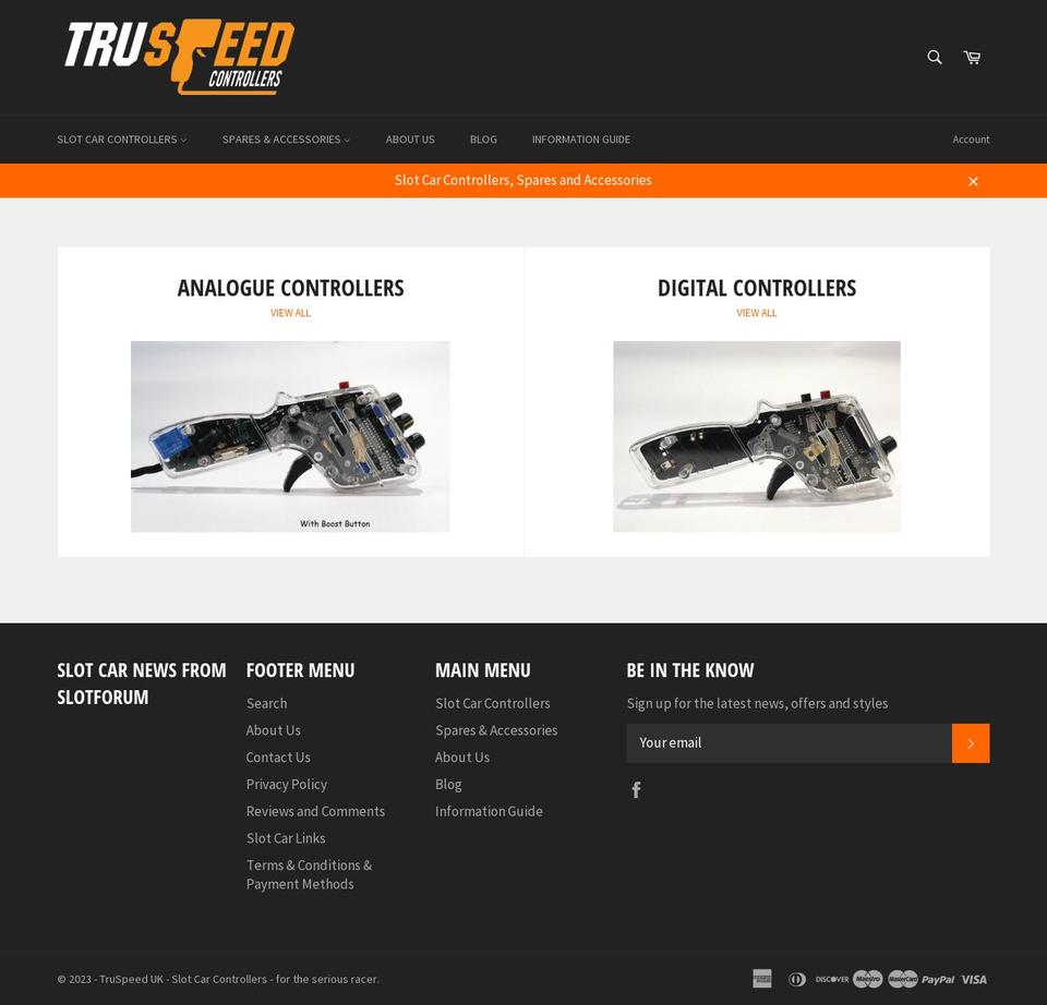 truspeed.uk shopify website screenshot