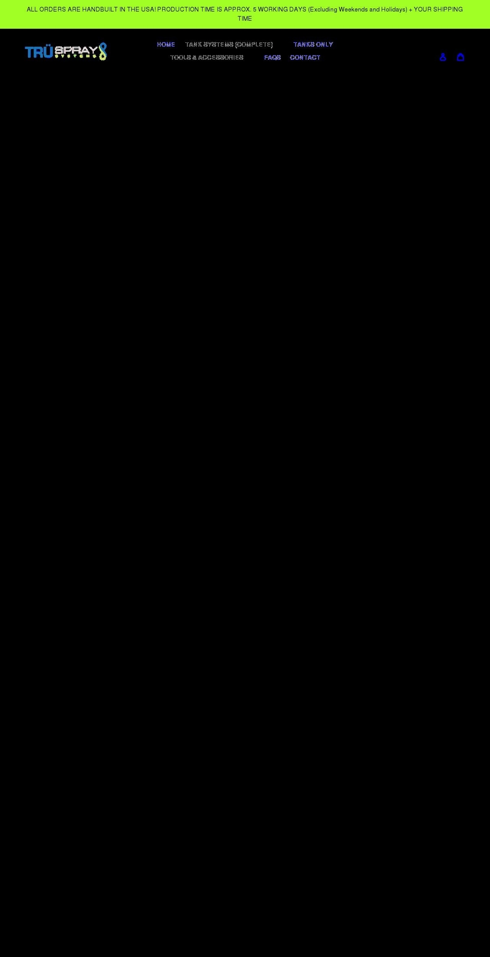 truspraysystems.com shopify website screenshot