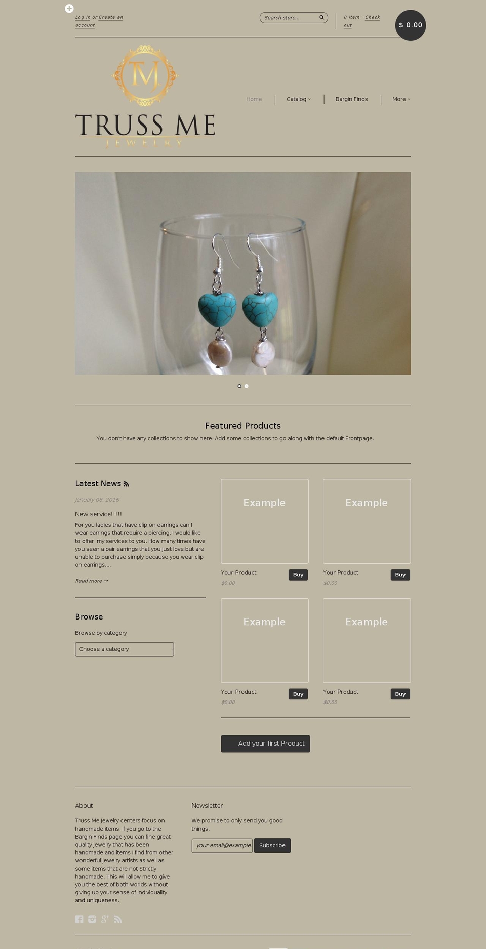 trussmejewelry.com shopify website screenshot