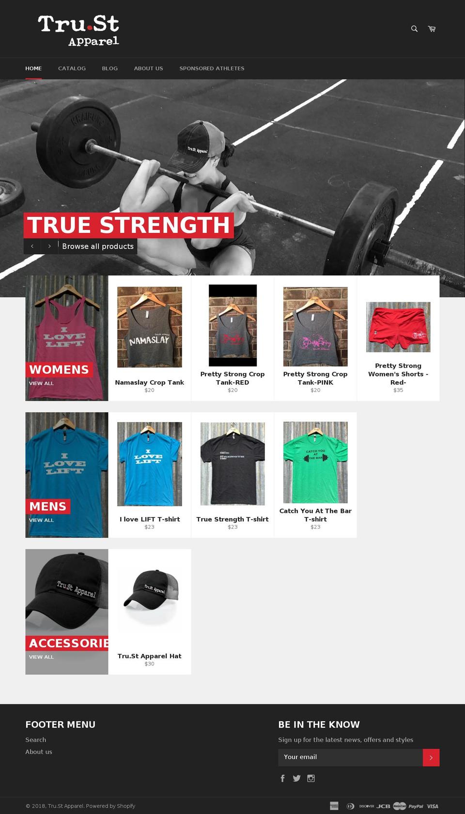 trust-apparel.com shopify website screenshot