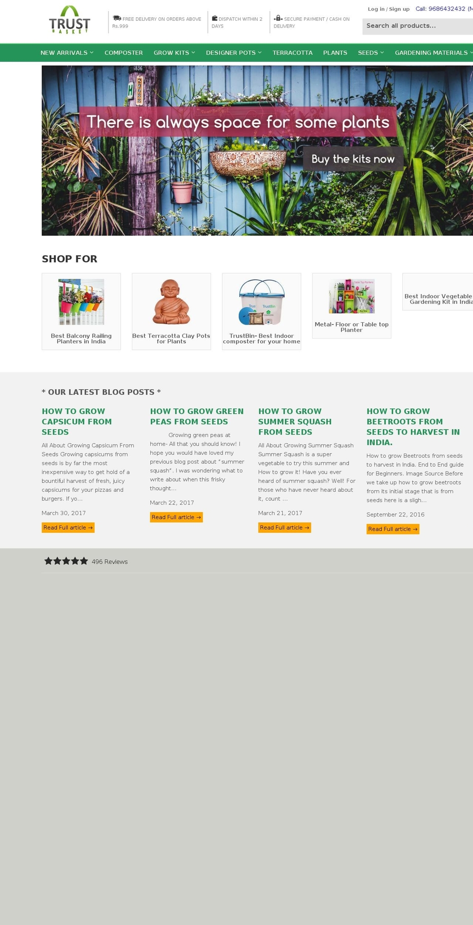 trustbasket.com shopify website screenshot