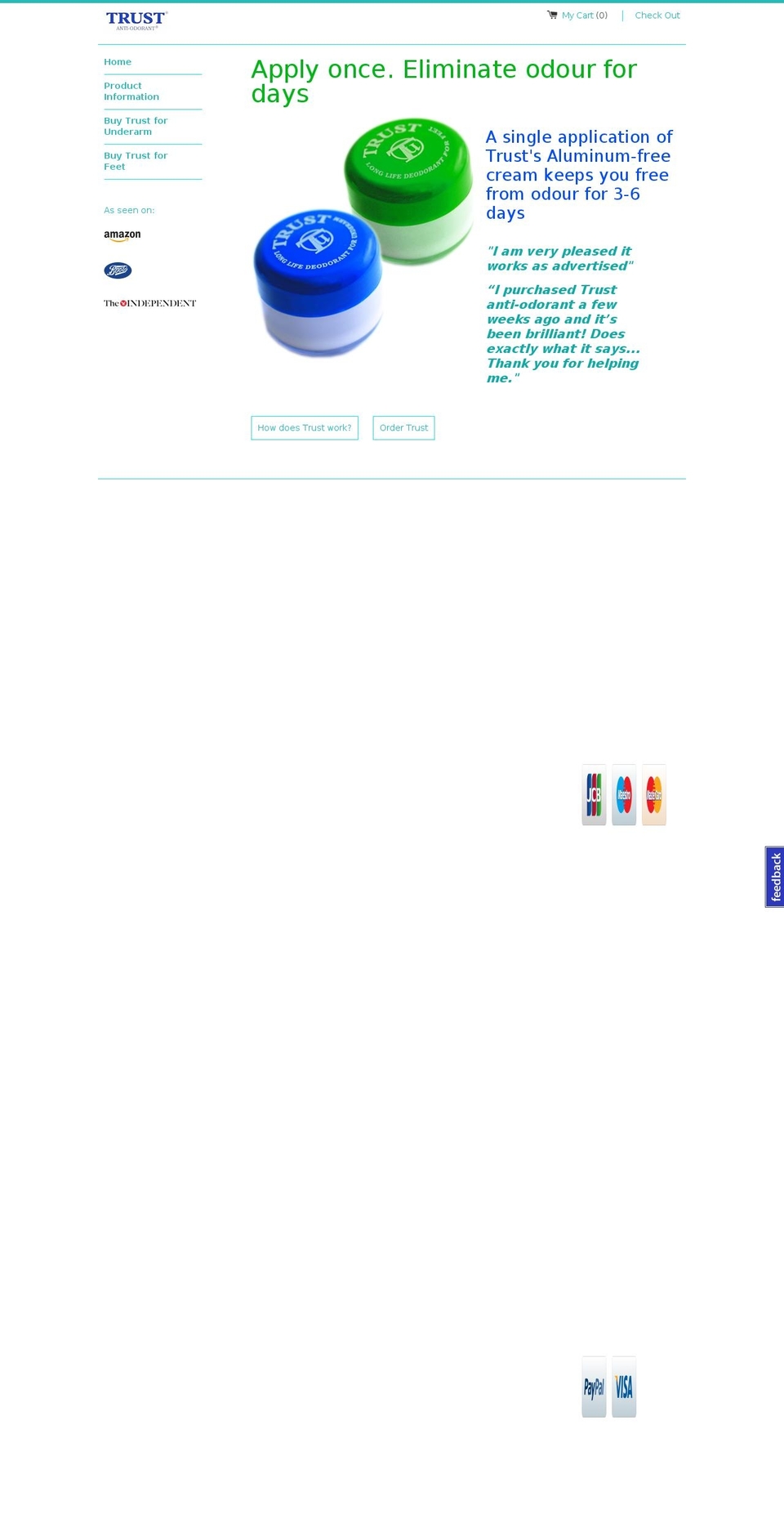 Trust-Productsmain Shopify theme site example trusteffectivedeodorant.com