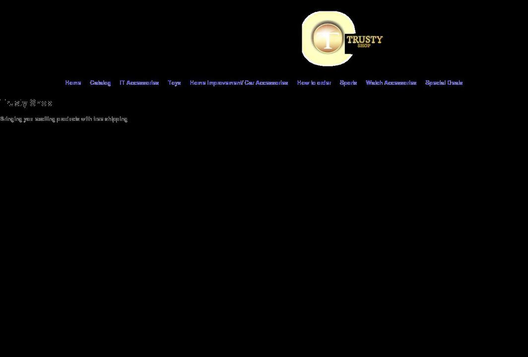 trusty-shop.com shopify website screenshot