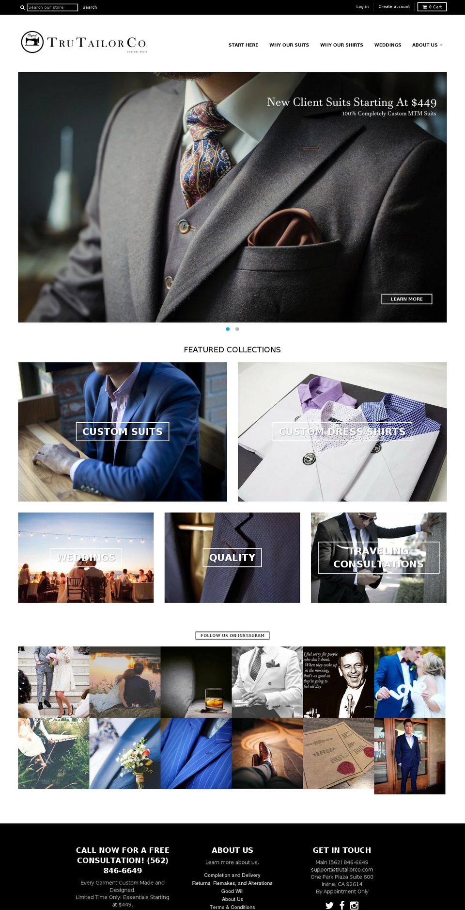 2March Webigneer Copy of District Test Shopify theme site example trutailorco.com