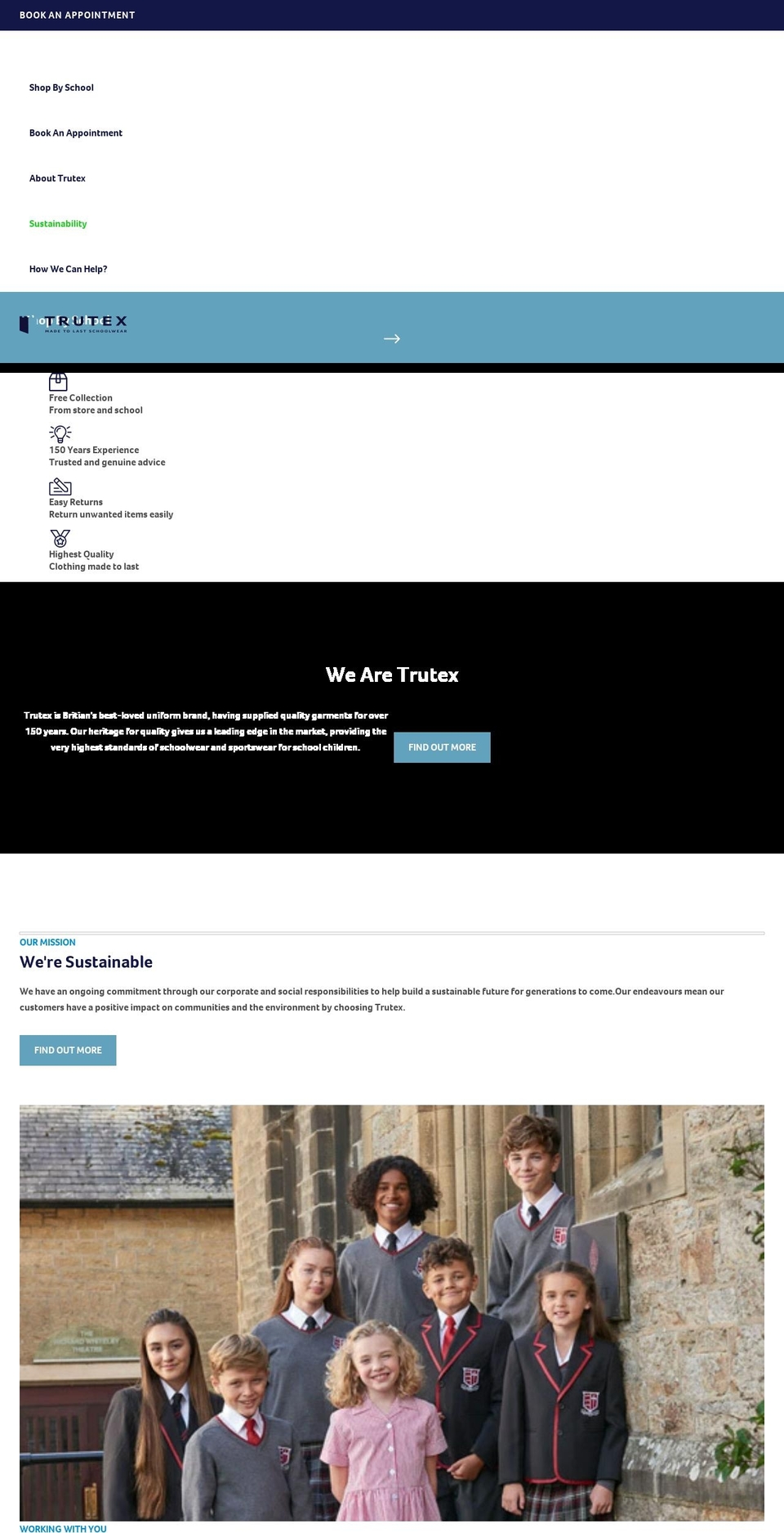 trutex.ae shopify website screenshot