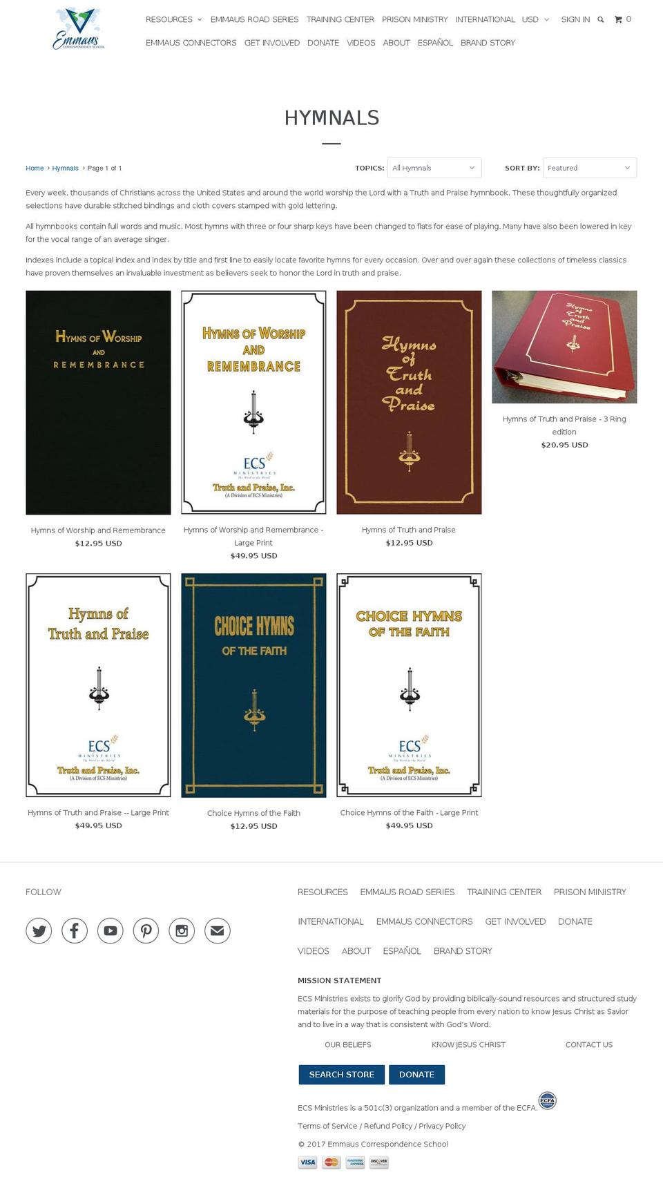truthandpraise.com shopify website screenshot