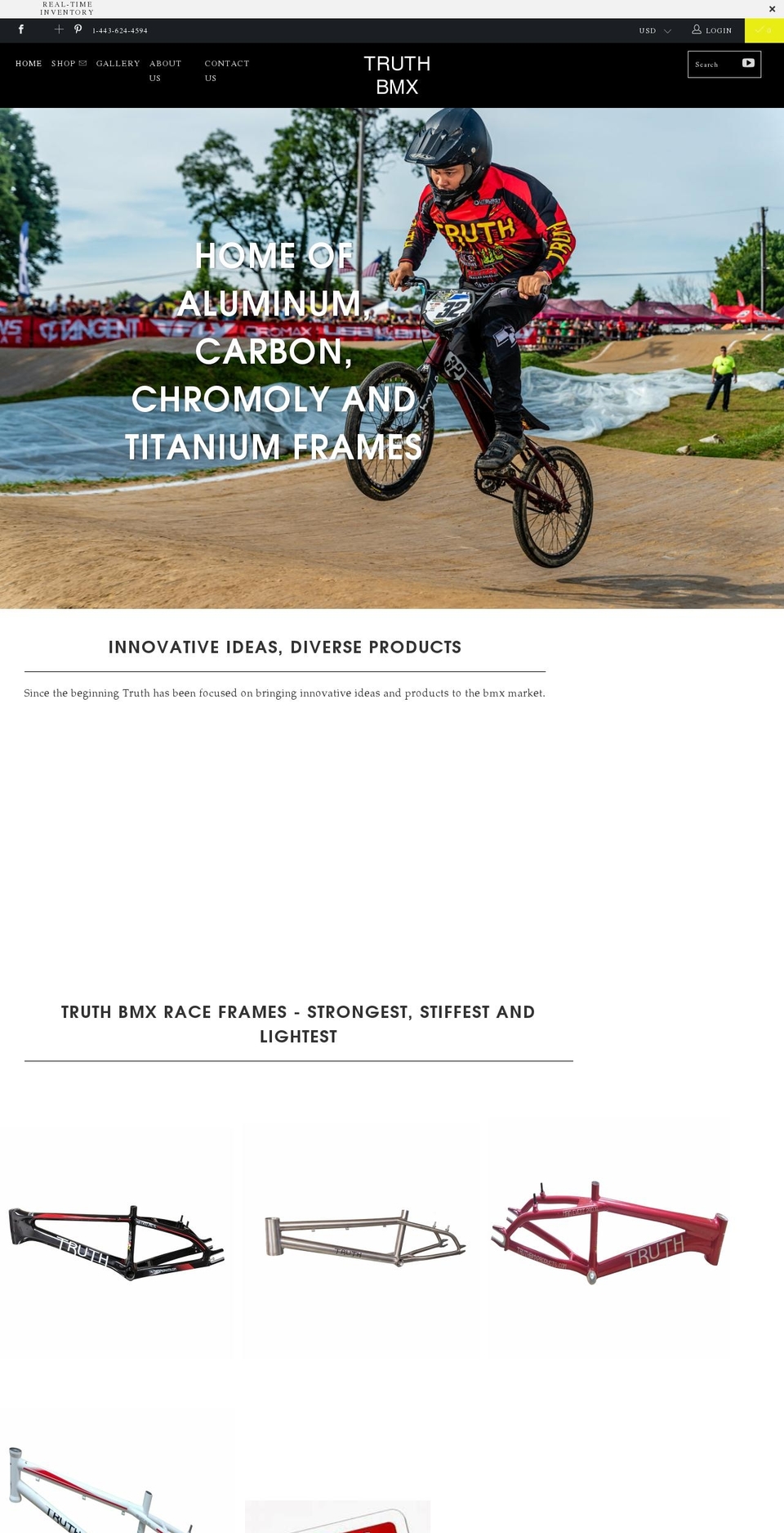 truthbmx.com shopify website screenshot