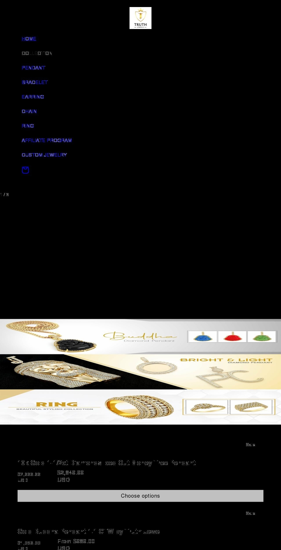 truthjewel.com shopify website screenshot