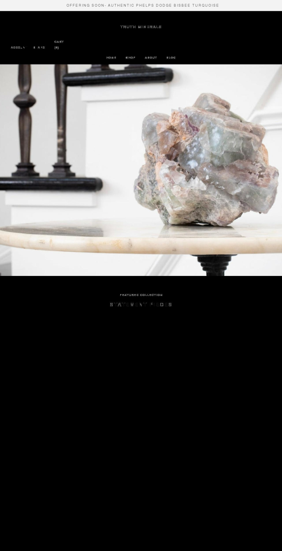 truthminerals.com shopify website screenshot