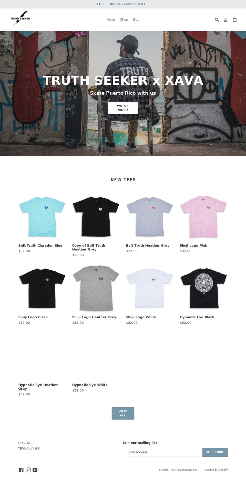 truthseekerbrand.com shopify website screenshot
