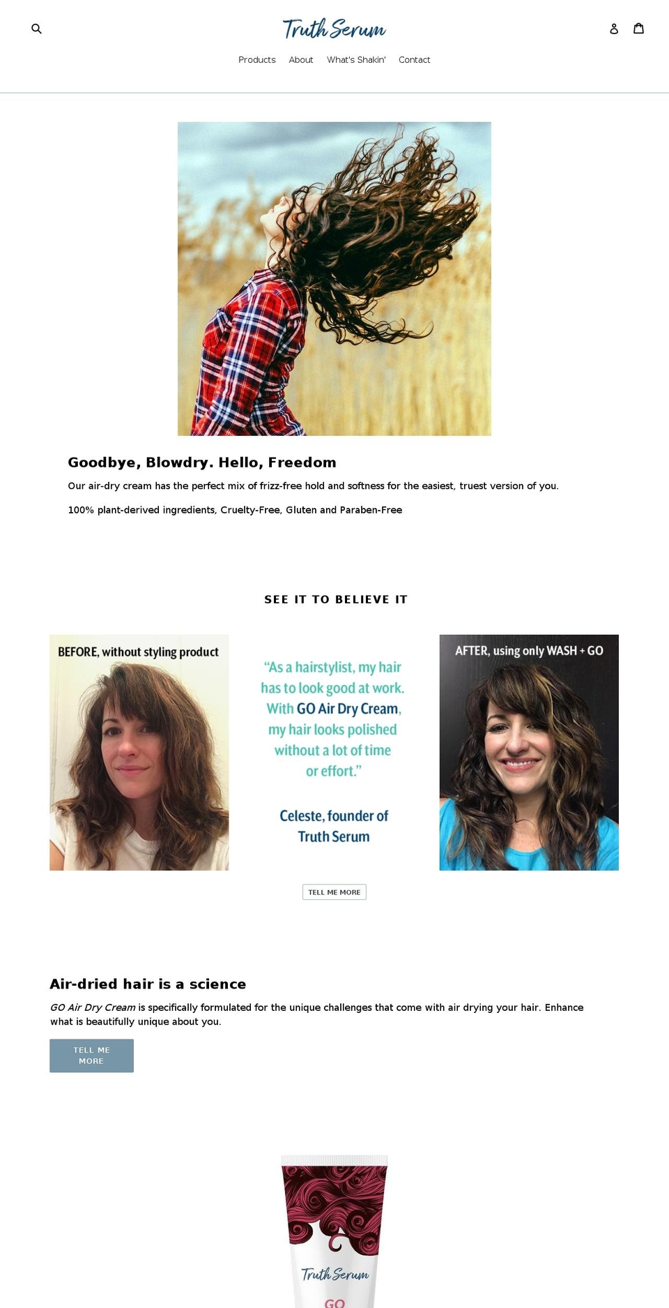 truthserumstyle.com — Shopify storefront screenshot