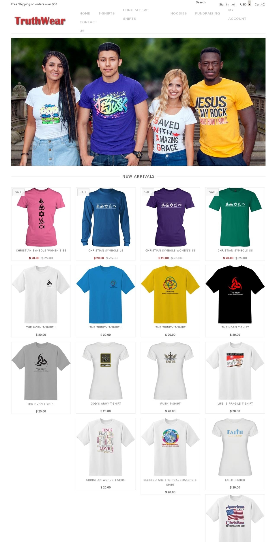 truthwearclothing.com — Shopify storefront screenshot