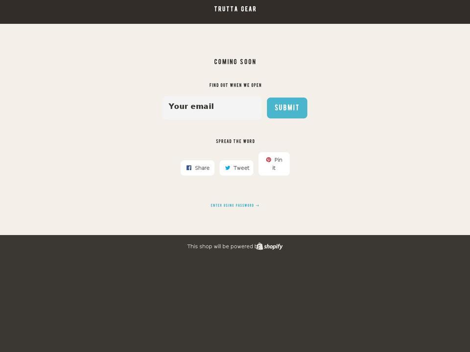 truttagoods.com shopify website screenshot
