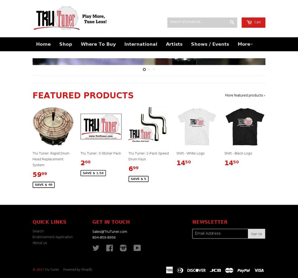 trutuner.com shopify website screenshot