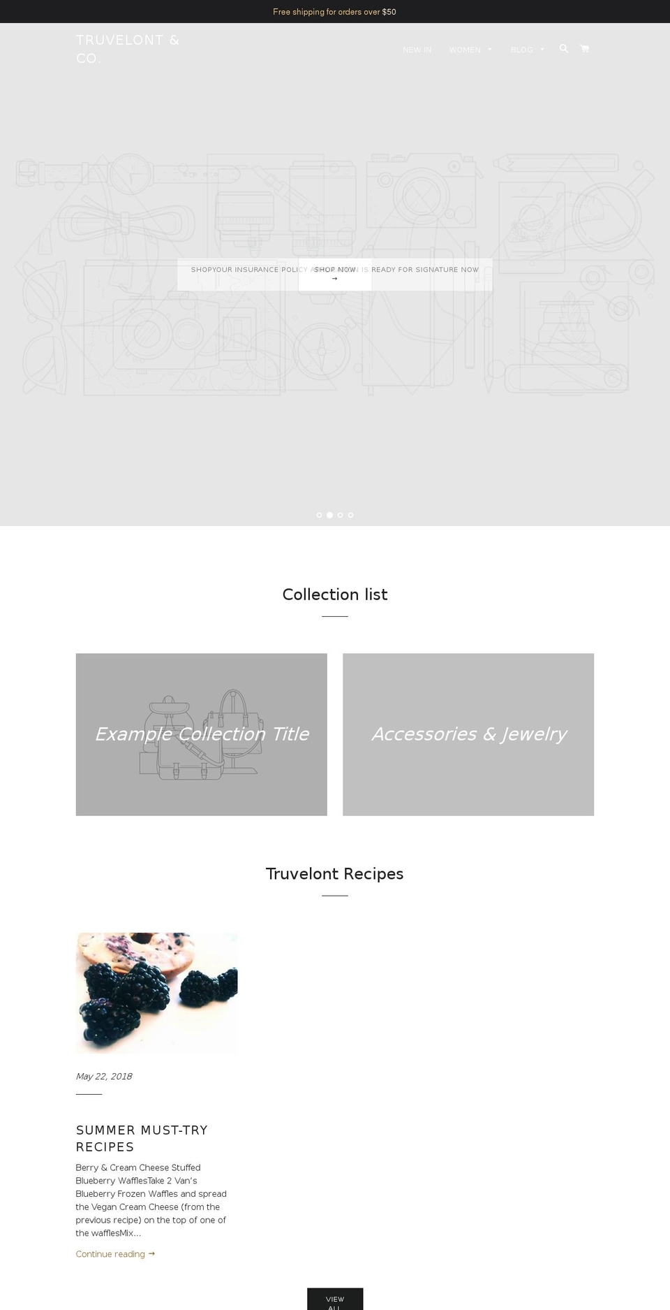 truvelont.com shopify website screenshot