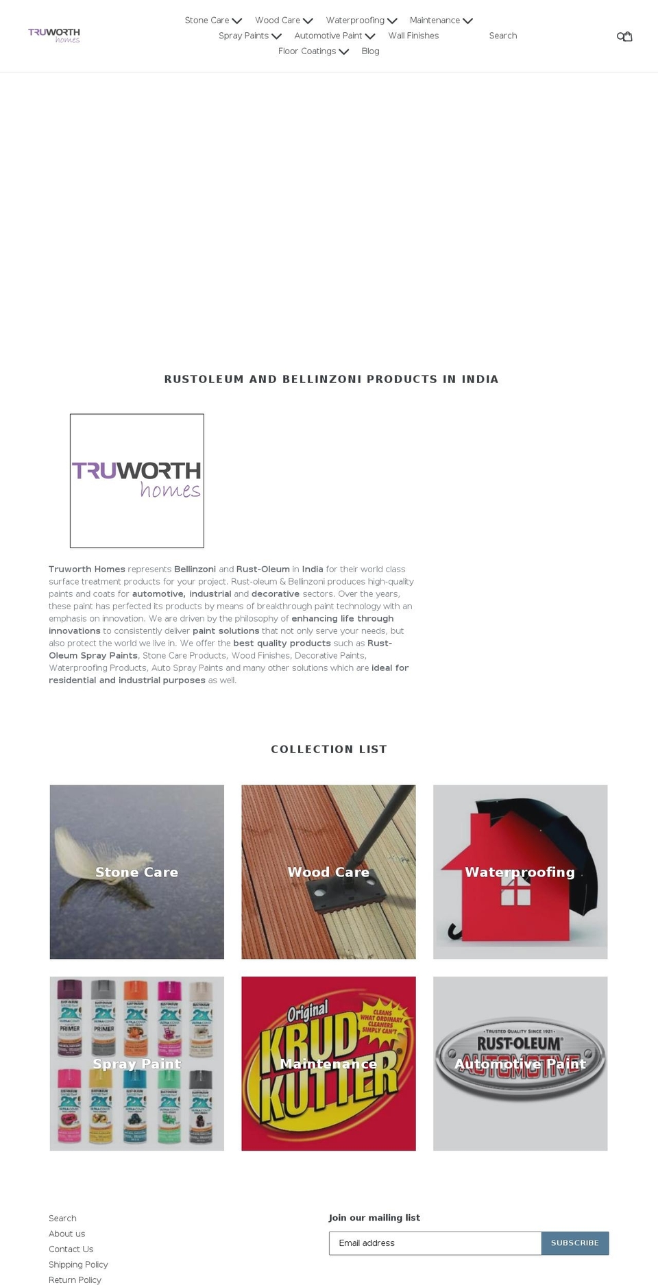 truworthhomes.com shopify website screenshot