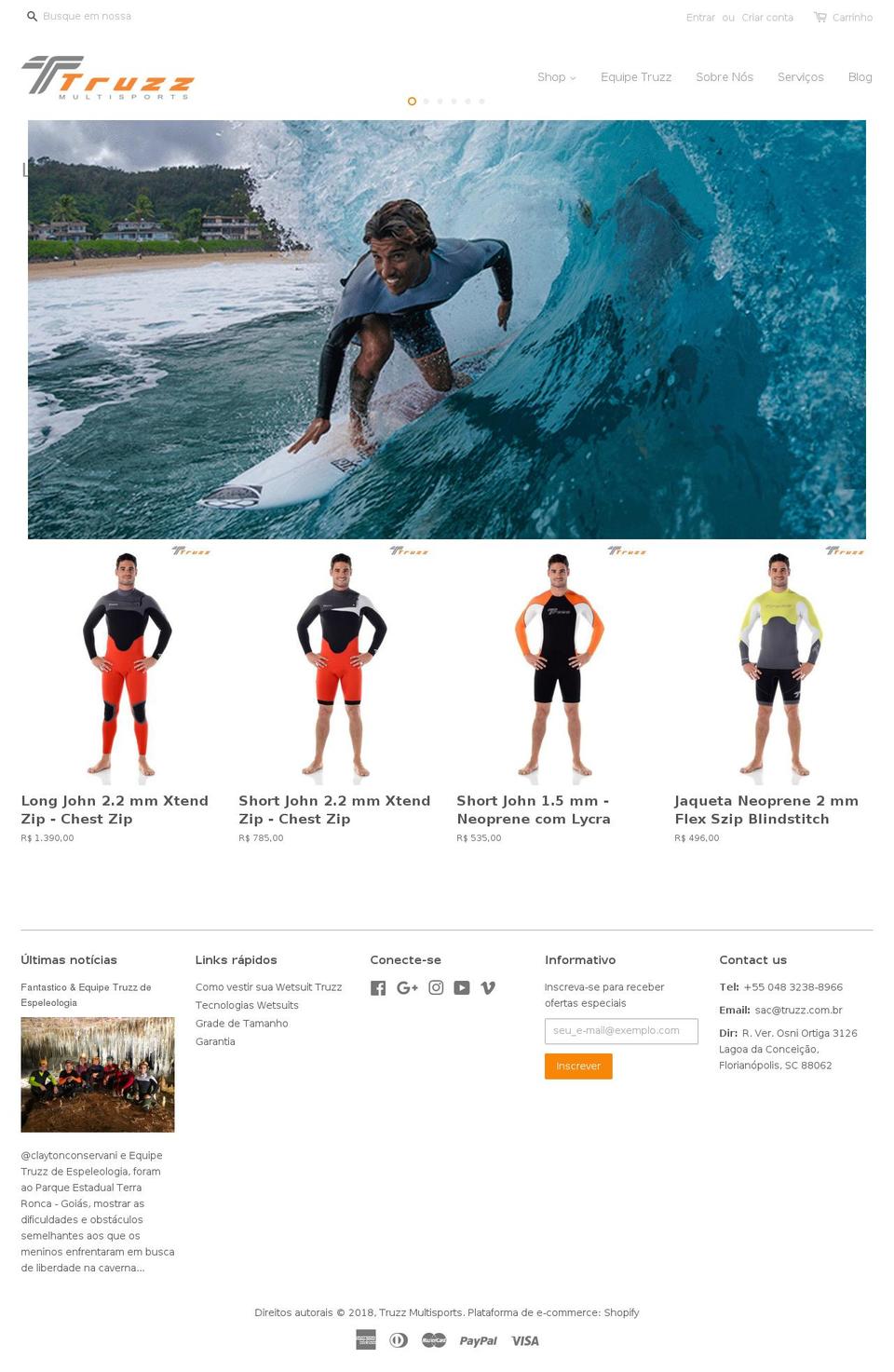 truzzmultisports.com — Shopify storefront screenshot