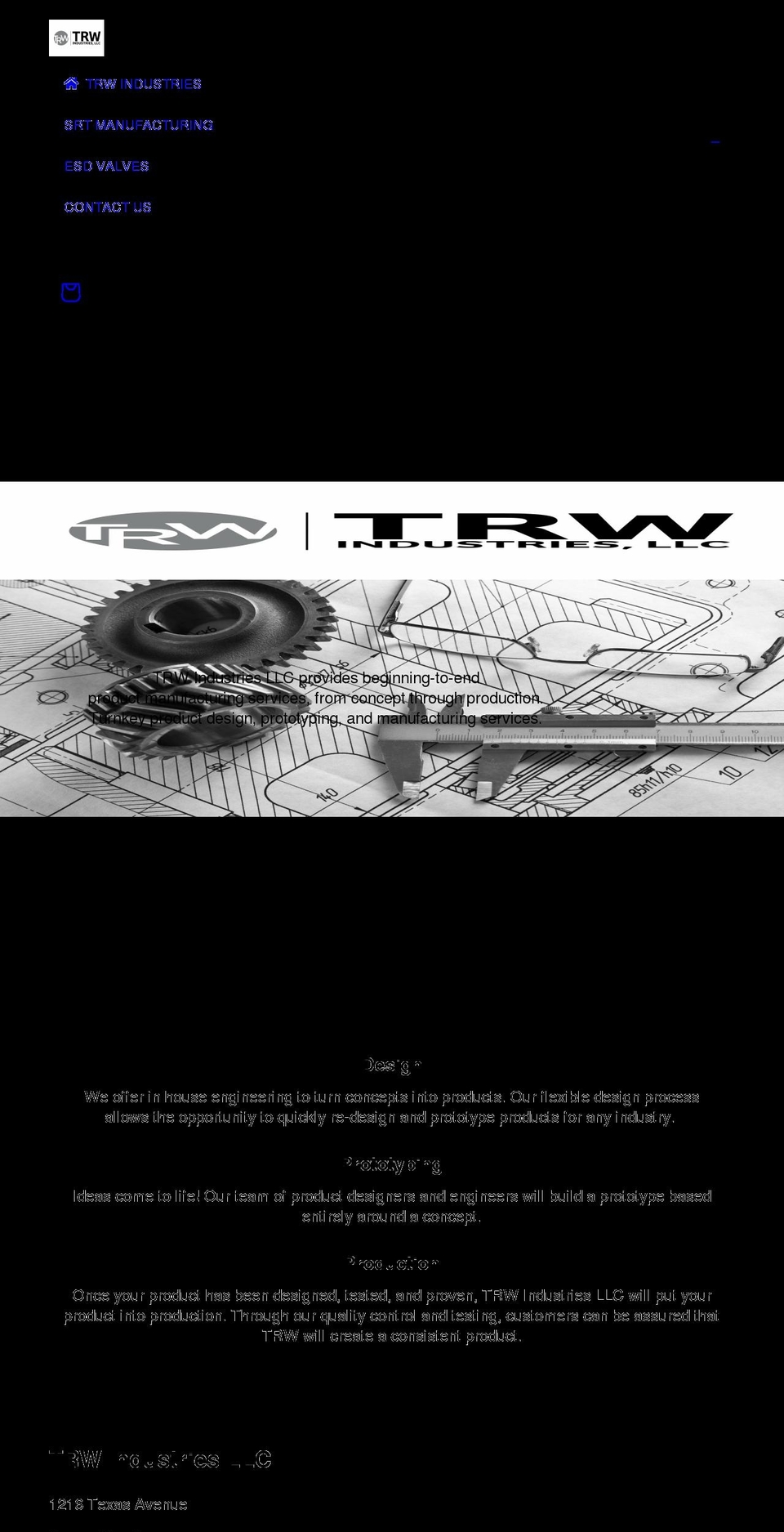 trwindustries.com shopify website screenshot